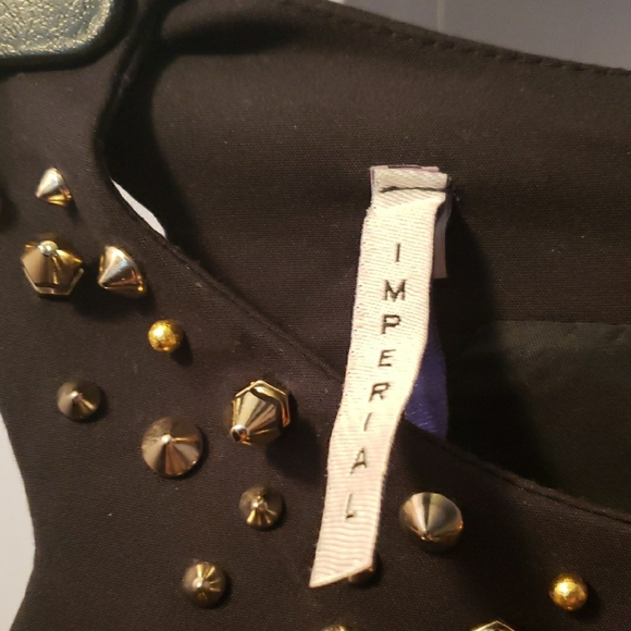 Elegant Black and Gold  Jacquard  Italian Dress - Picture 4 of 8